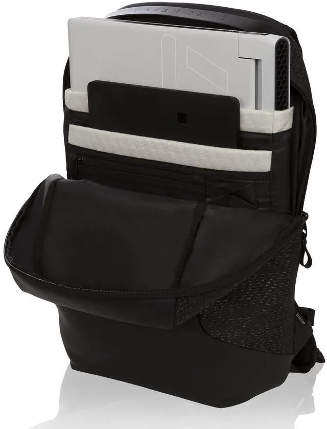 Alt view image 4 of 5 - Alienware 17-inch Horizon Slim Backpack - Galaxy Weave Black