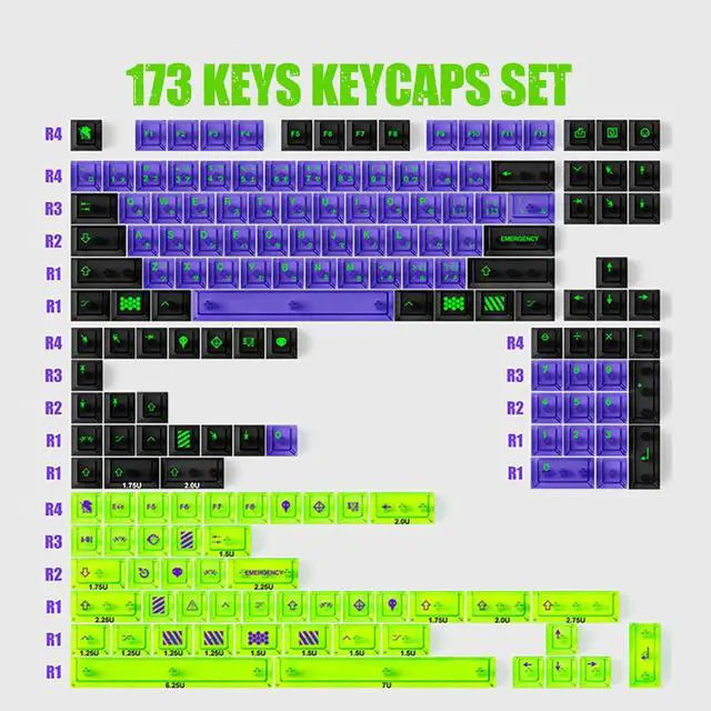 Alt view image 2 of 5 - JOMKIZ 173 Keys Crystal Transparent Keycap Set,Custom Cherry Profile Backlit Keycap,for Cherry Gateron MX Switches Mechanical Keyboards(Transparent)