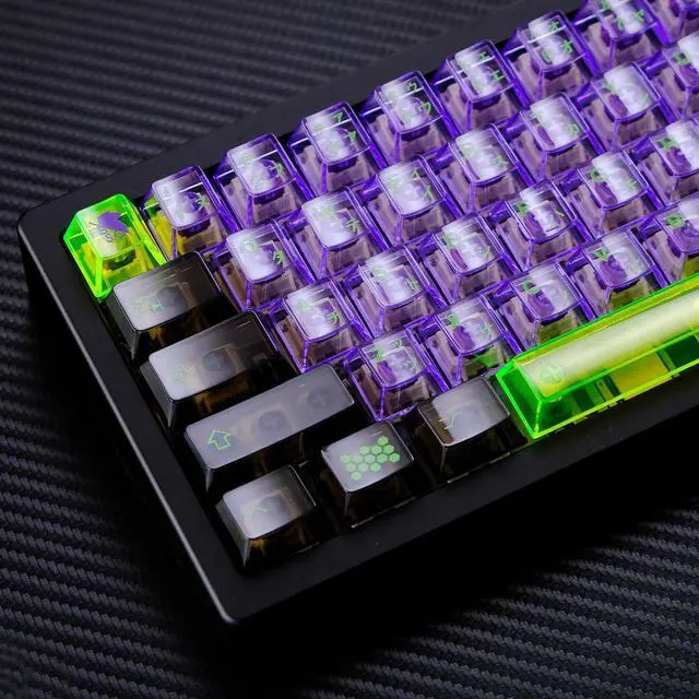 Main image of JOMKIZ 173 Keys Crystal Transparent Keycap Set,Custom Cherry Profile Backlit Keycap,for Cherry Gateron MX Switches Mechanical Keyboards(Transparent)
