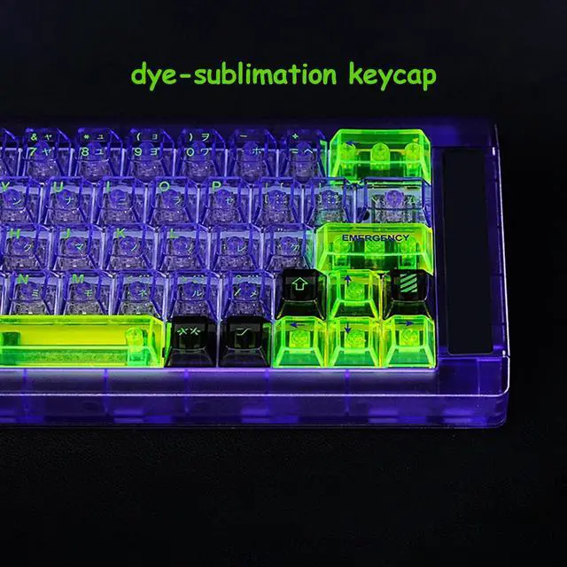 Alt view image 3 of 5 - JOMKIZ 173 Keys Crystal Transparent Keycap Set,Custom Cherry Profile Backlit Keycap,for Cherry Gateron MX Switches Mechanical Keyboards(Transparent)