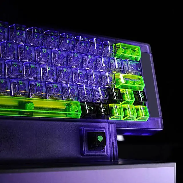 Alt view image 4 of 5 - JOMKIZ 173 Keys Crystal Transparent Keycap Set,Custom Cherry Profile Backlit Keycap,for Cherry Gateron MX Switches Mechanical Keyboards(Transparent)