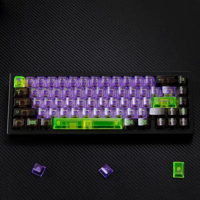 Alt view image 5 of 5 - JOMKIZ 173 Keys Crystal Transparent Keycap Set,Custom Cherry Profile Backlit Keycap,for Cherry Gateron MX Switches Mechanical Keyboards(Transparent)