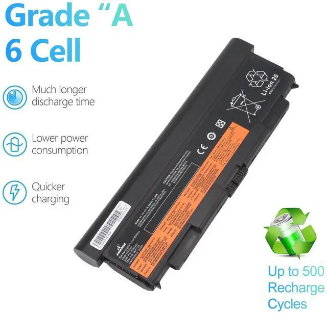 Alt view image 5 of 5 - A AMANDA 9 Cell 57++ New Battery Replacement for Lenovo ThinkPad T440P T540P W540 W541 L440 L540 45N1152 45N1153 0C52864 11.1V 8960mAH1