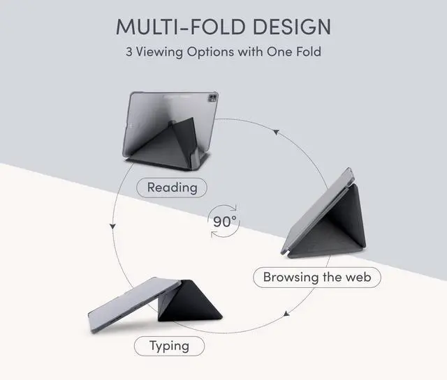 Alt view image 5 of 5 - VersaCover for iPad Pro (12.9-inch, 6th-5th gen)- Charcoal Black