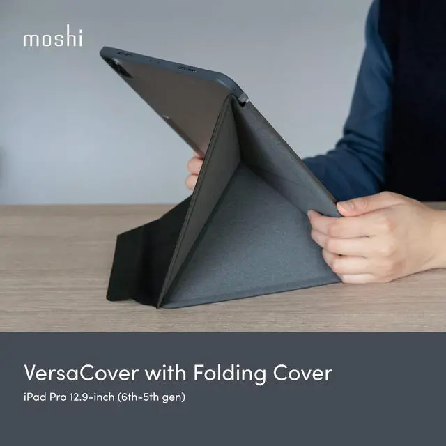 Alt view image 2 of 5 - VersaCover for iPad Pro (12.9-inch, 6th-5th gen)- Charcoal Black