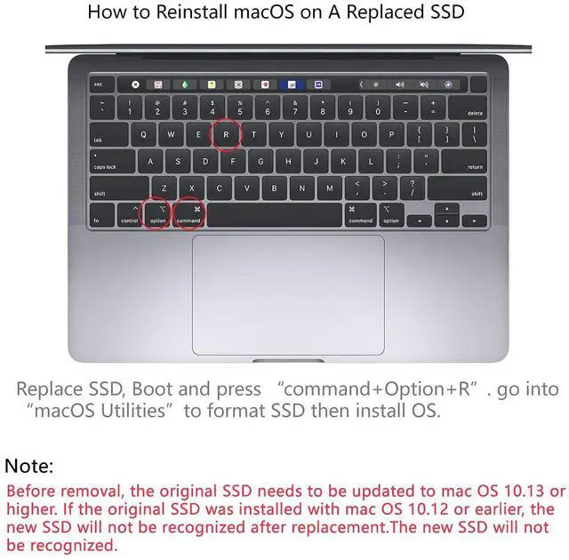 Alt view image 5 of 5 - Reletech 1TB SSD NVMe M.2 Gen 3x4 Upgrade Solid State Drive for MacBook Air(Mid 2013-2017) MacBook Pro (Retina, Late 2013 - Mid 2015) Mac Pro(2013)&Mini (2014),iMac(2013-2017) (P400M, 1TB)
