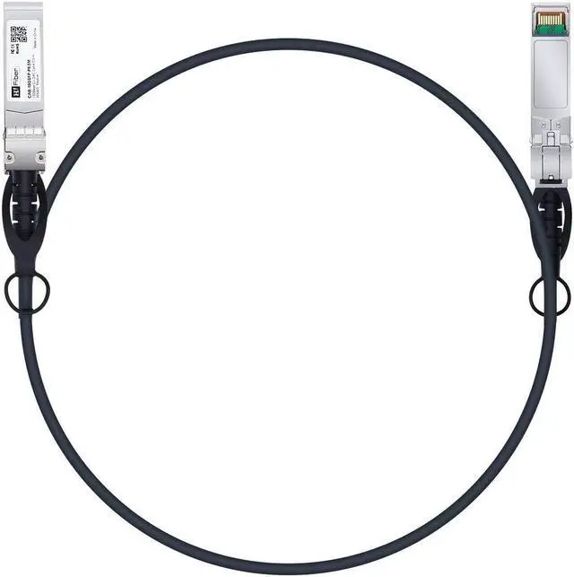 Alt view image 2 of 5 - 4 Pack SFP+ Cable, 10G SFP+ DAC, 1M(3.3ft), Passive Direct Attach Copper Twinax Cable for Cisco SFP-H10GB-CU1M, Ubiquiti UniFi UC-DAC-SFP+, Meraki, Mikrotik, Intel, Fortinet, Netgear