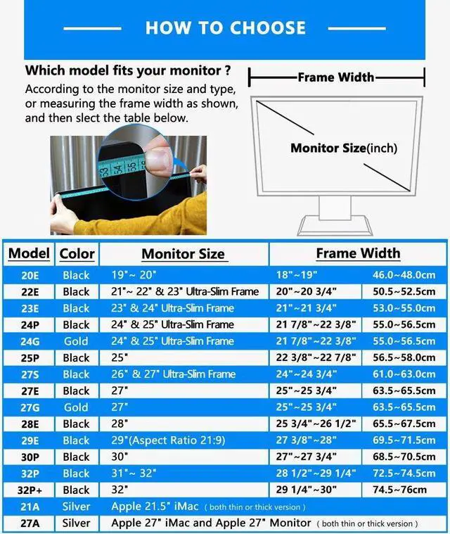 Alt view image 3 of 5 - iLooker-24P 24 inch Pro Edition LCD LED Video Monitor Hood Sunshade Sunhood for Dell HP Viewsonic Philips Samsung LG EIZO NEC ASUS ACER BENQ AOC Lenovo, Fits Monitor Frame Width 550-565mm