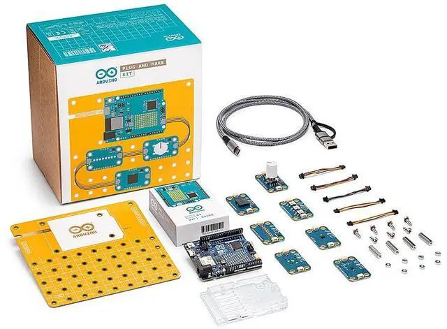 Main image of Official Arduino Plug and Make Kit [AKX00069]  Ultimate Starter Kit for Beginners | Build Connected Projects Easily | Fun & Educational Technology Kit for Learning Electronics & Coding