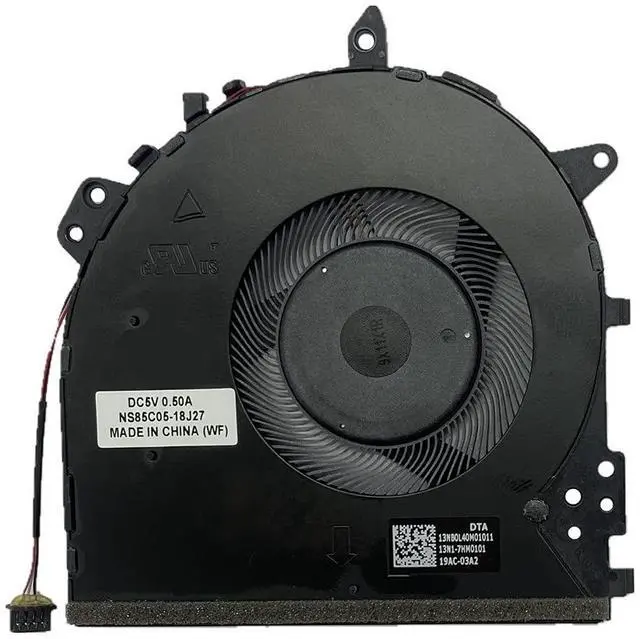 Alt view image 2 of 2 - Landalanya Replacement New CPU Cooling Fan for ASUS VivoBook 17 X712F X712FA M712D M712DA S712FA Seires Laptop NS85C05-18J27 P/N: 13N1-7HM0101 19AC-0395 DC5V 0.50A Fan