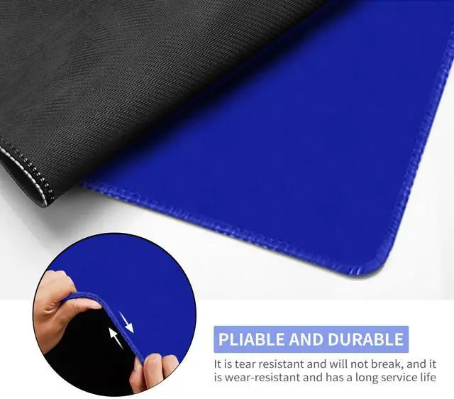 Alt view image 4 of 5 - LERYG Large Tabletop Game Playmat, Poker Mat, Water-Resistant Non-Slip Desk Mat, Mahjong & Card Game Rubber Mat (180 * 90cm, 2mm Thick) - Blue