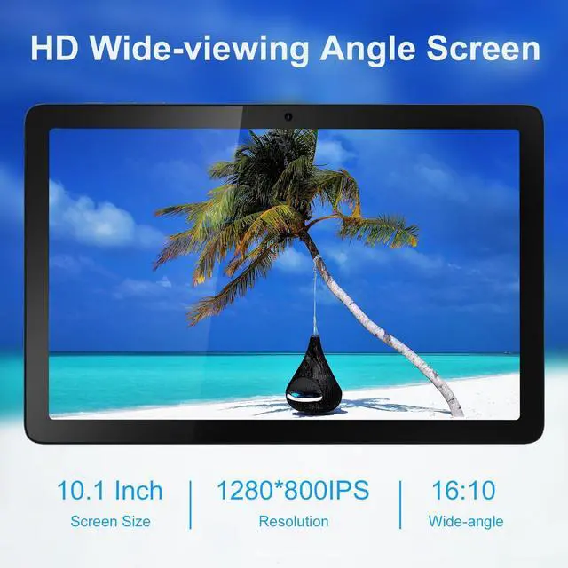Alt view image 4 of 5 - Android Tablet 10 Inch with Keyboard & Bluetooth Mouse, Octa-Core Android 12 Tablet with 7000mAh Battery, 4GB+64GB ROM Gaming Tablets, 10.1 in HD Large Screen Tablet 5+8MP Camera/WiFi/GPS
