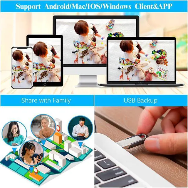 Alt view image 2 of 5 - OOSSXX 10inch Monitor Wireless 10-Channel, 5.0MP NVR Network Video Recorder Without Hard Drive