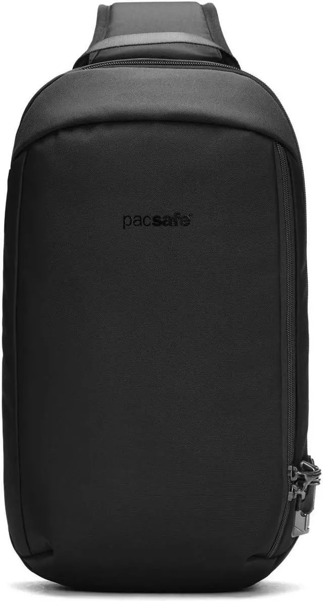 Main image of Pacsafe Vibe 325 10 Liter Anti Theft Sling Bag/Crossbody-Fits 13 inch Laptop Casual Daypack, Black, One Size