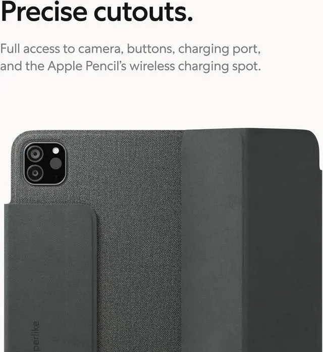 Alt view image 5 of 5 - Paperlike's Folio Case for iPad Pro 12.9" (2020/21/22) & iPad Air 13" (2024/25) - Magnetic, Lightweight, Slim, Protective case with Apple Pencil Charging, auto Sleep/Wake