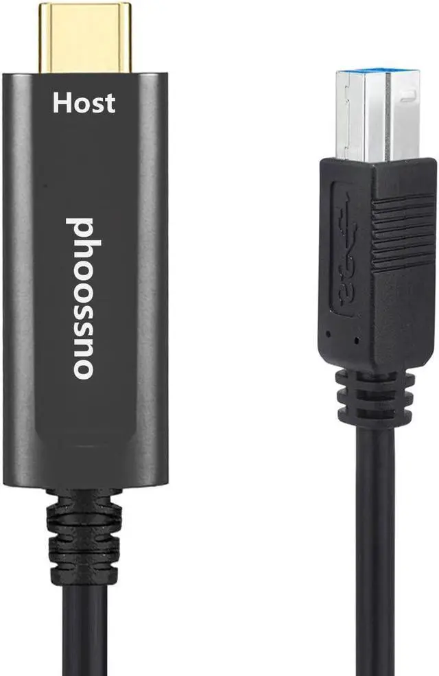 Alt view image 4 of 5 - phoossno USB Type C to B Extension Cable Active Optical USB 10Gbps 50ft 15m Backward USB2.0 and USB 1.1 Compatible with Camera Printer, Scanner, Game Controller, Meeting Room/Conference Room