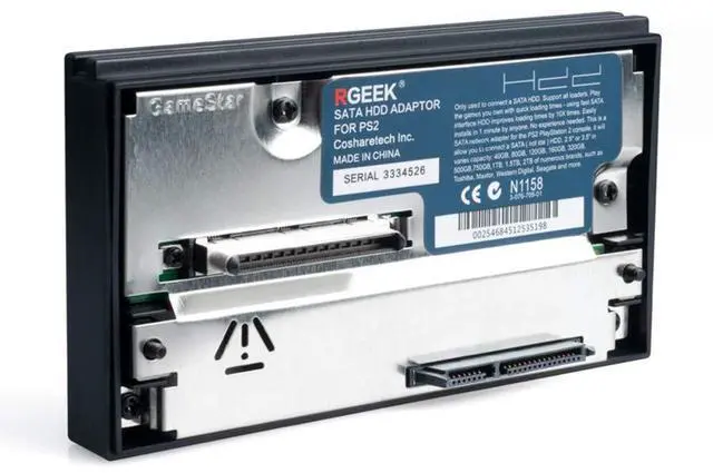 Alt view image 2 of 4 - RGEEK SATA HDD Adapter and PS2 FMCB 1.966 PS2 Memory Card 64MB