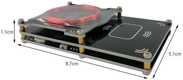 Alt view image 2 of 5 - Upgraded 512k Proxmark3 Easy V3.0 RDV4 Memory ID M1 IC Built-in RFID Card Reader Integrated Antenna Decryptor Decoder 10 IC ID Cards HF LF Frequency