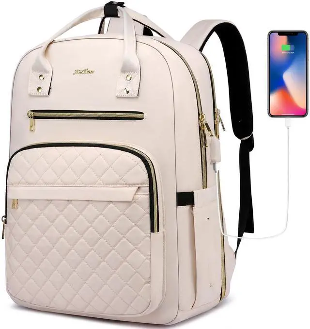 Main image of YAMTION 17 Inch Backpack for Women and Teen Girls,School Backpack TSA Laptop Bookbag with USB for College University Students Business Office Work Travel