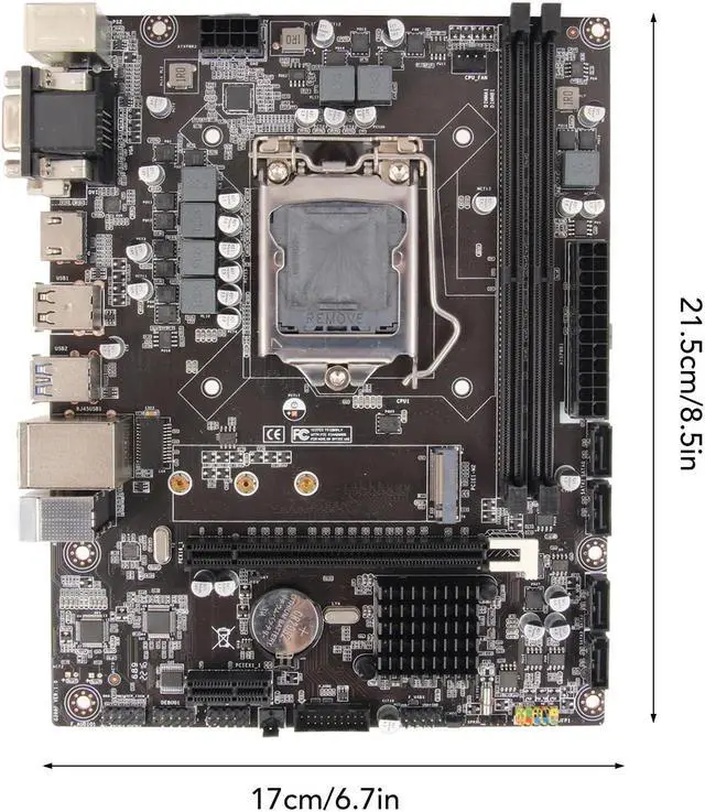 Alt view image 4 of 5 - LGA1151 Motherboard, Support 8 9 Generation (for Lvy Bridge) for Intel Core CPU (LGA1151), Micro ATX H310 DDR4 NVME M.2 SATA 6Gb USB 3.0 PCI Express X16 X1 HMDI DV VGA