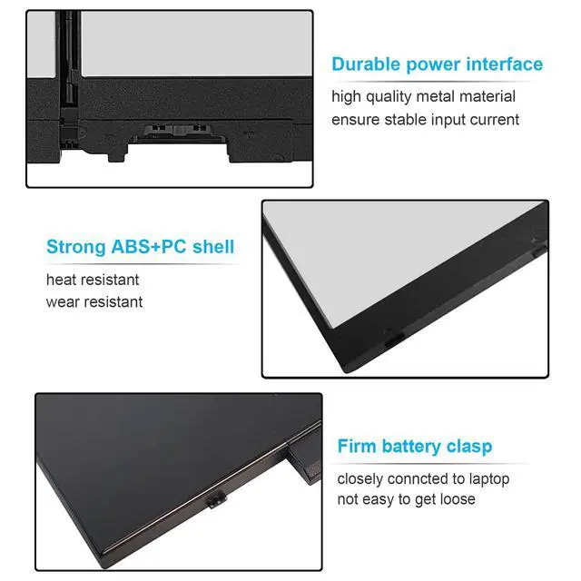 Alt view image 3 of 5 - 68Wh 4GVMP Laptop Battery Replacement for Dell Latitude 5500 5400 Precision 3540 Inspiron 7590 7591 7791 2-in-1 P84F P84F001 P42E P42E001 P98G001 P80F P80F001 C5GV2 H82T6 W8GMW RF7WM X77XY 7.6V 4-Cell