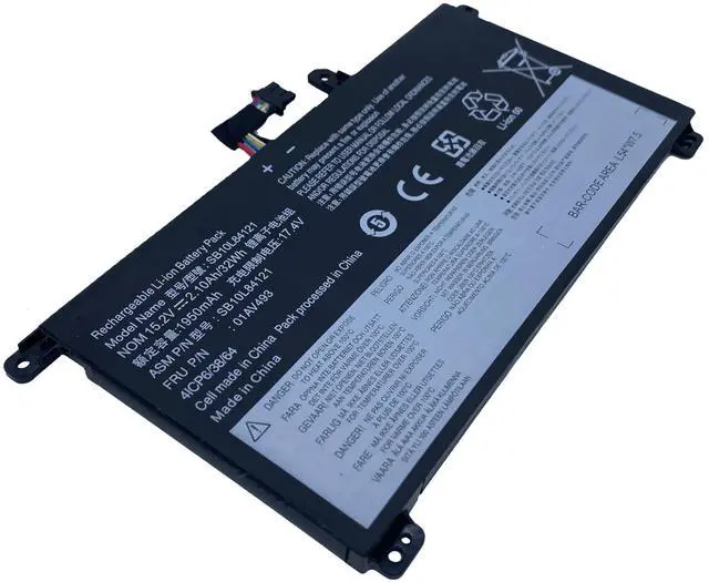 Alt view image 3 of 5 - YXKC 01AV493 SB10L84121 Laptop Battery Replacement for Lenovo ThinkPad T570 T580 P51s P52s Series Notebook 00UR891 SB10L84122 00UR892