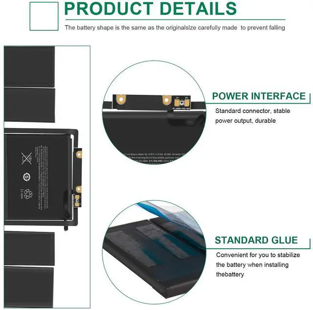 Alt view image 4 of 5 - Fancy Buying A1706 A1819 Laptop Battery Replacement for MacBook Pro 13 inch Touch Bar Late 2016 Mid 2017 EMC 3071 3163 MLH12LL/A MPXV2LL/A MLVP2LL/A MNQF2LL/A MNQG2LL/A 11.41V 4314mAh/49.2Wh