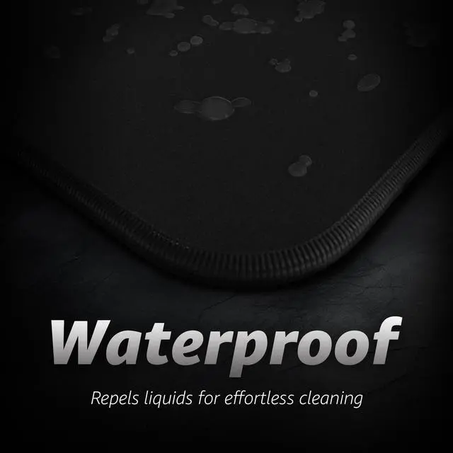 Alt view image 4 of 5 - Hystar® Extended Gaming Mouse Pad | XXL 36" x 16" | 5mm Thick, Waterproof Surface, Smooth Polyester Fabric, and Natural Rubber Base | Classic Black