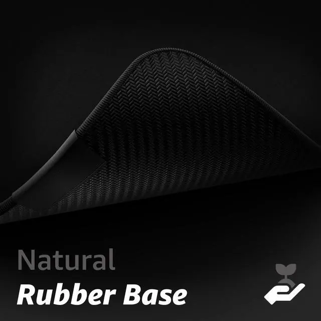 Alt view image 5 of 5 - Hystar® Extended Gaming Mouse Pad | XXL 36" x 16" | 5mm Thick, Waterproof Surface, Smooth Polyester Fabric, and Natural Rubber Base | Classic Black