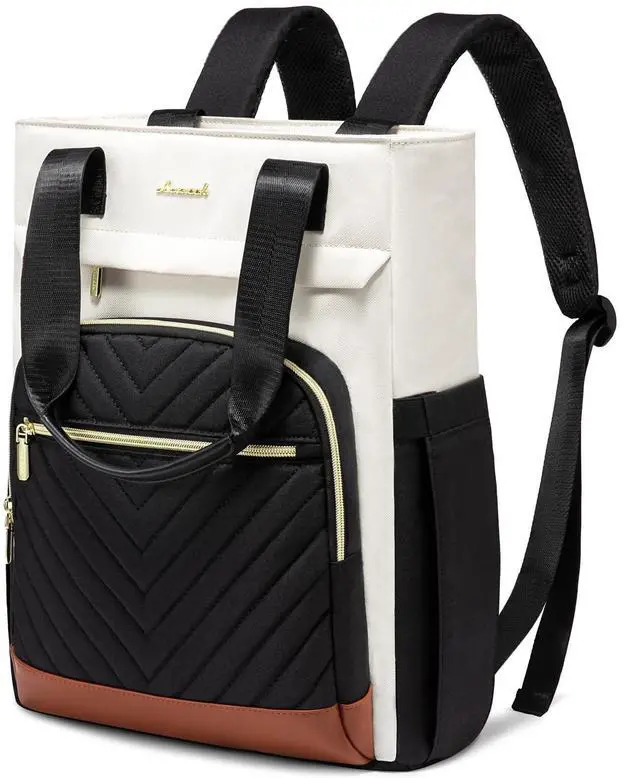 Main image of LOVEVOOK Laptop Backpack for Women, 15.6 Inch Work Laptop Bag Teacher Nurse Backpack, Wide Open Travel Tote Backpack Purse Business Computer Daypack