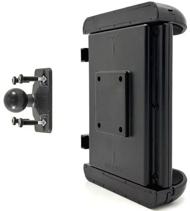 Alt view image 4 of 5 - Industrial Metal Drill Base Tablet/Smartphone Mount w/8" Alloy ELD AMPS Drill Arm- iPad Holder for wall or truck Fleet Compatible with iPad Pro Air Mini 12.9, Galaxy S, Surface Pro, Smartphone