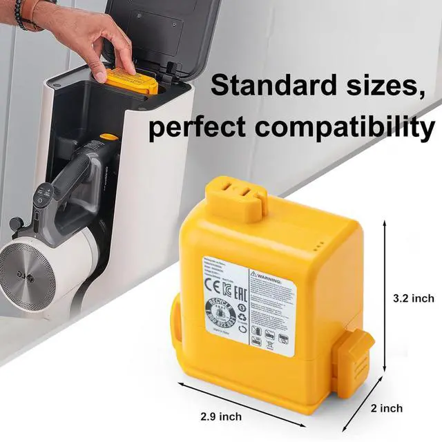 Alt view image 5 of 5 - Aokcsha 3000mAh Replacement Battery for LG Cord Zero A9,A9S,P9,A9K-CORE,A9MAX,A9T-Ultra,A9K-PRO,A9N,A9M,A9MULTI,A958,A958SA,A9 Plus A905M A907GMS A905RM A908MVR A958SA A929KVM,Li-Ion 25.55V Battery