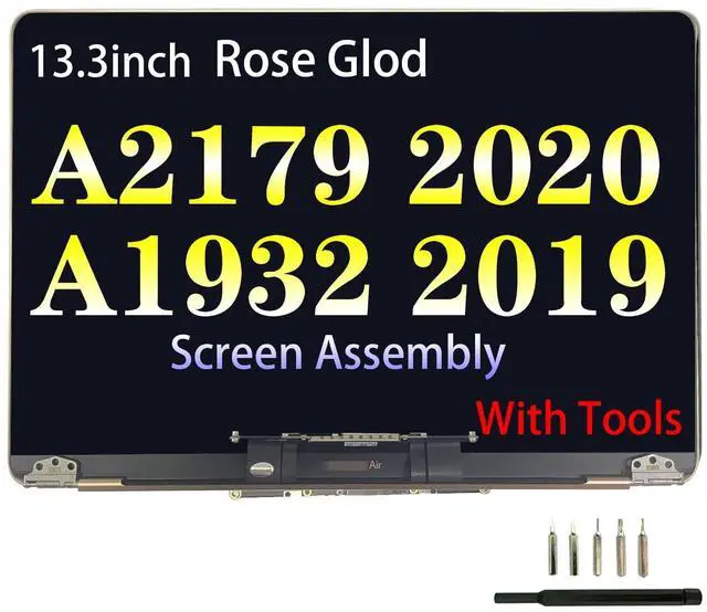 Main image of Screen Replacement for MacBook Air 13.3" A2179 2020 Year A1932 2019 Year Retina Full LCD Display Assembly 2560x1600 EMC 3302 EMC 3184 (A2179-ROSE Gold)