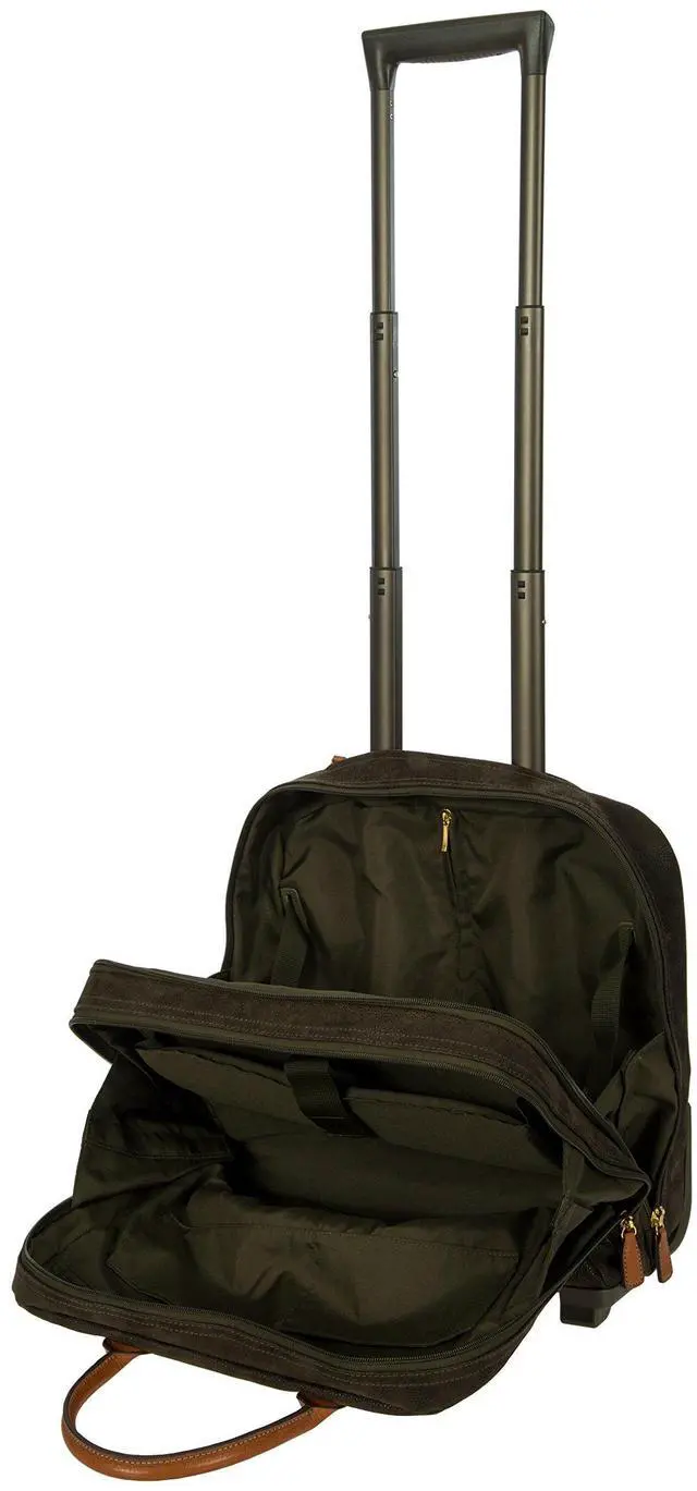 Alt view image 4 of 5 - Bric's Life Tropea Ultralight International Carry-on Laptop|tablet Pilot Case Spinner Carry-On Luggage, Olive