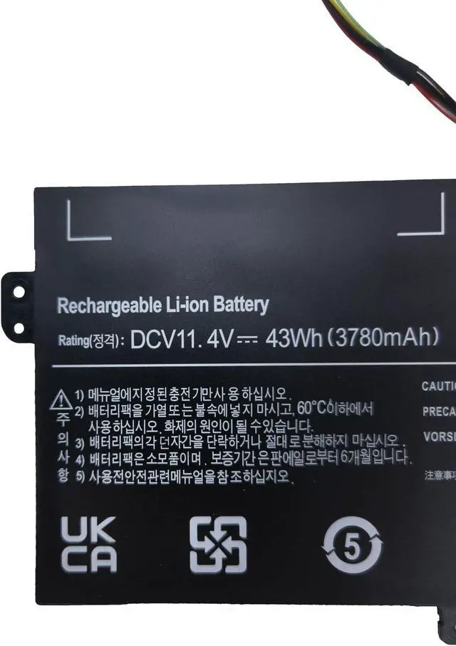 Alt view image 2 of 5 - Batterymarket AA-PBVN3AB Replacement Laptop Battery Compatible with Samsung NP370R4E NP370R5E NP450R4E NP450R5E NP510R5E 11.4V 43Wh/3780mAh