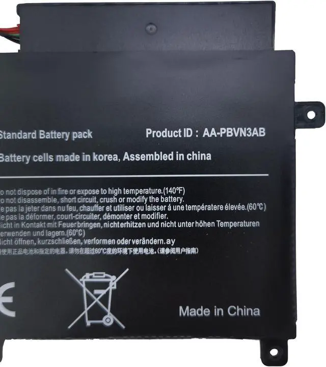 Alt view image 3 of 5 - Batterymarket AA-PBVN3AB Replacement Laptop Battery Compatible with Samsung NP370R4E NP370R5E NP450R4E NP450R5E NP510R5E 11.4V 43Wh/3780mAh