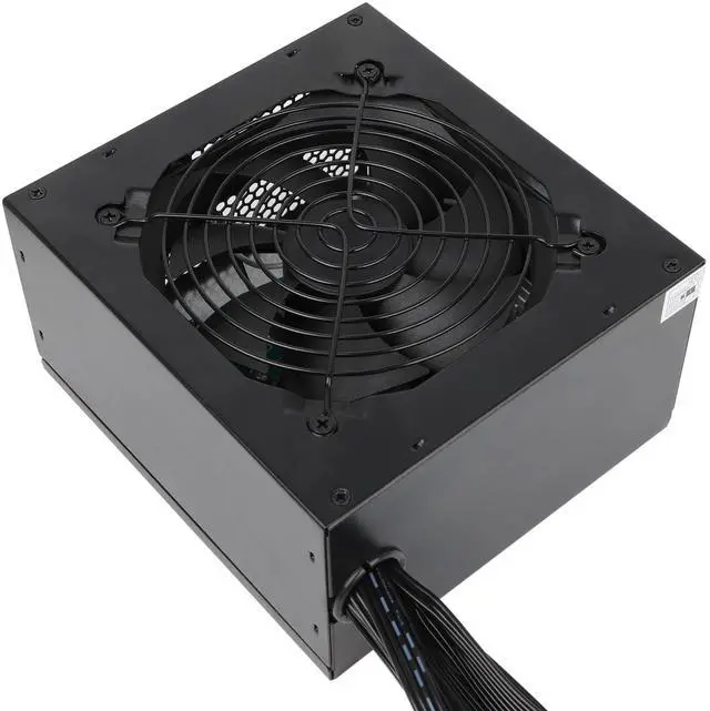 Alt view image 4 of 5 - 700W ATX Power Supply Non Modular PSU with 4+4 Pin Connectors Auto-Thermally Controlled 120mm Fan, 115/220V Switch