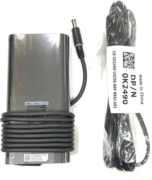 Main image of New Version Slim Dell Replacement Power Adapter - 180 Watt-7.4mm for Dell P/N: 450-AHDJ XCT0N HA180PM181 0N7MWW