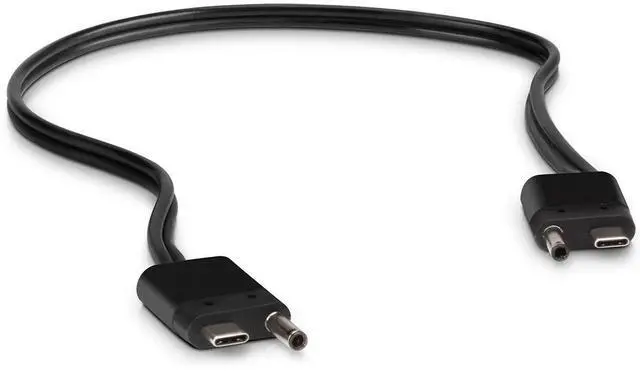 Alt view image 2 of 5 - iBuyMax USB Dock Cable for HP ZBook Elitebook 840 G3, X260 1030 G2, Elite X2 1012 G1 Thunderbolt3 Docking Station Compatible 914039-001, Single Custom end (AC+USB Type-C to USB Type-C), 3FT, Black