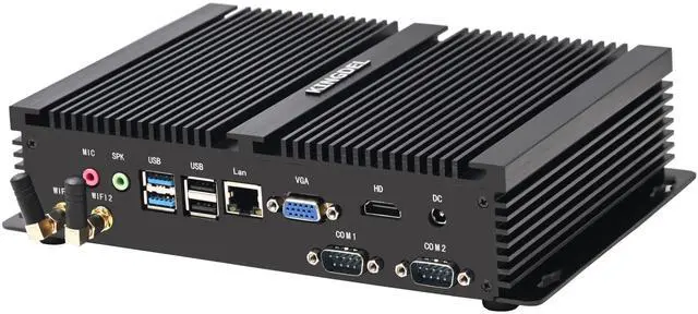Alt view image 2 of 5 - KINGDEL Industrial Mini PC, Fanless Business Computer, i7 12th Gen. CPU, 16GB RAM+512GB NVMe SSD, 4K: 4096x2304@60Hz, 2xCOM RS232, WF 6E+BT 5.3,Full Metal Case