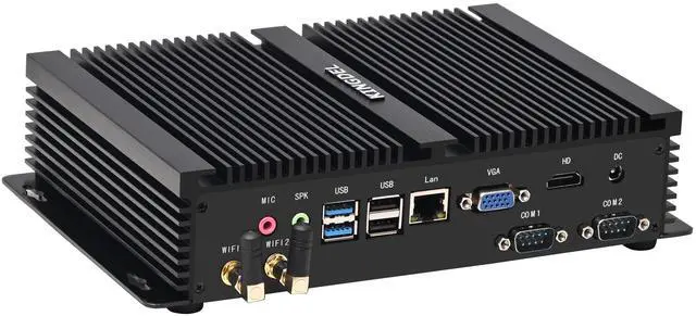 Alt view image 3 of 5 - KINGDEL Industrial Mini PC, Fanless Business Computer, i7 12th Gen. CPU, 16GB RAM+512GB NVMe SSD, 4K: 4096x2304@60Hz, 2xCOM RS232, WF 6E+BT 5.3,Full Metal Case