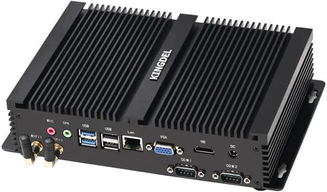 Alt view image 4 of 5 - KINGDEL Industrial Mini PC, Fanless Business Computer, i7 12th Gen. CPU, 16GB RAM+512GB NVMe SSD, 4K: 4096x2304@60Hz, 2xCOM RS232, WF 6E+BT 5.3,Full Metal Case