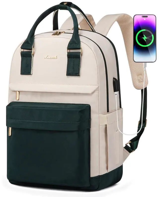 Main image of LOVEVOOK Laptop Backpack for Women 15.6 Inch,Cute Backpack Laptop Bag with USB Port,Waterproof Travel Backpack Purse Teacher Nurse Bag Fashion Computer Bag for Work