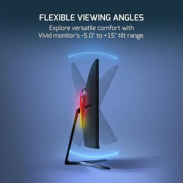 Alt view image 5 of 5 - GAMEPOWER V80 27 Inch Curved Gaming Monitor, 280Hz 1080p Display, 0.5ms Response Time, VA Panel, AMD FreeSync, HDR Support, 125% sRGB, RGB Backlight, Dual Speakers, HDMI and Displayport Inputs,1500R
