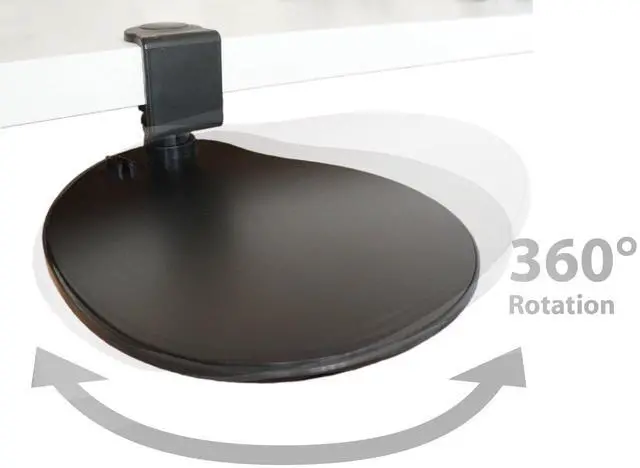 Alt view image 2 of 5 - MAX SMART Ergonomic Clip On Mouse Pad and Laptop Stand with Detachable Mouse Pad