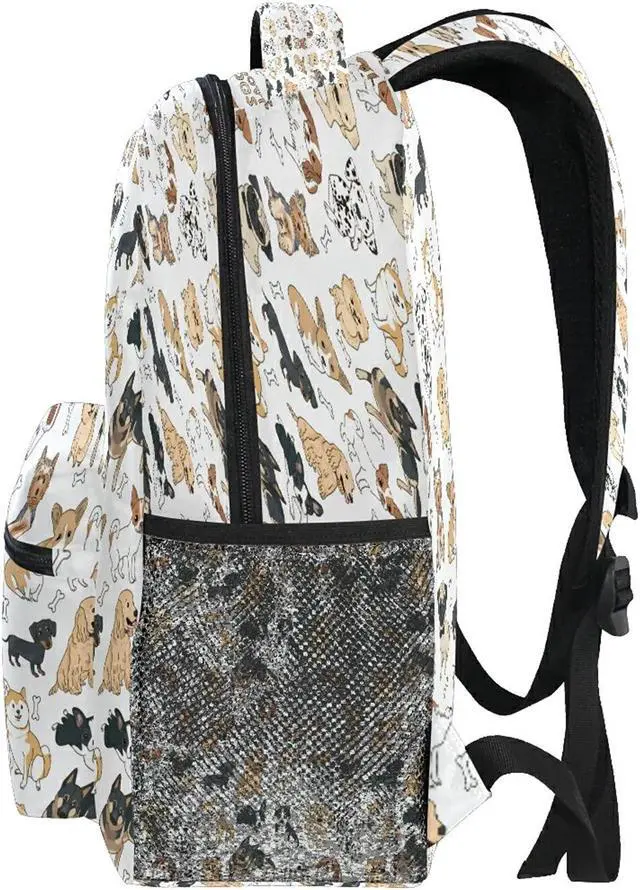 Alt view image 4 of 5 - Kcldeci Dog Kids Backpack Puppy Dogs Boys Girls Toddler Backpacks Elementary School Bag Bookbag Travel Daypack Shoulder Bag