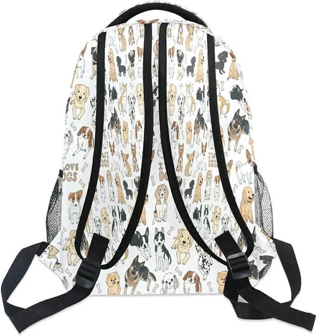Alt view image 5 of 5 - Kcldeci Dog Kids Backpack Puppy Dogs Boys Girls Toddler Backpacks Elementary School Bag Bookbag Travel Daypack Shoulder Bag