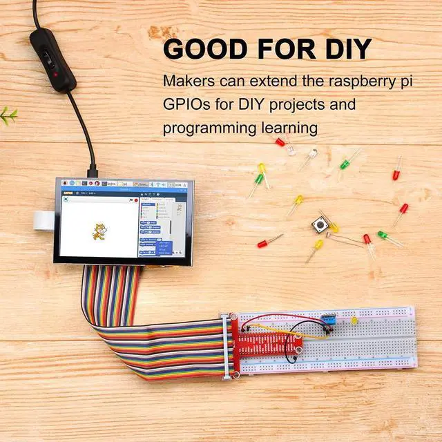 Alt view image 5 of 5 - OSOYOO 5-Inch DSI Touch Screen Display Kit for Raspberry Pi 4B, 3B, 3B+, 2 - RPi 800x480 LCD with Portable Stand Holder Case