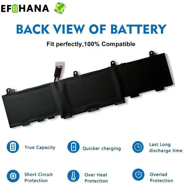 Alt view image 5 of 5 - CC03XL 53Wh Laptop Battery Replacement for HP EliteBook 850 G7 G8 EliteBook 855 G7 G8 ZBook Firefly 15 G7 G8 Series HSTNN-UB8W HSTNN-DB9O L77622-2C1 L77622-2C2 L77622-541 L77991-005 11.55V 4400mAh