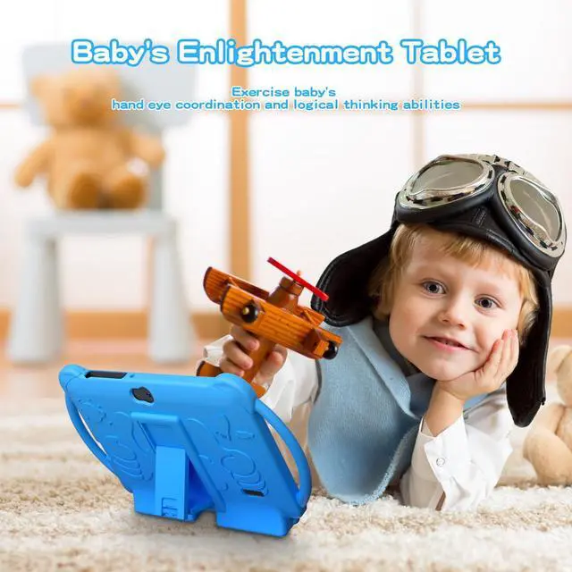 Alt view image 4 of 5 - ATOZEE Kids Tablet, 7 inch Tablet for Kids 4GB 32GB Android 12 Preinstalled Parental Control Children Education Toddler Tablets with Dual Camera Bluetooth WIFI6 Shockproof Kickstand Case (Boys/Blue)